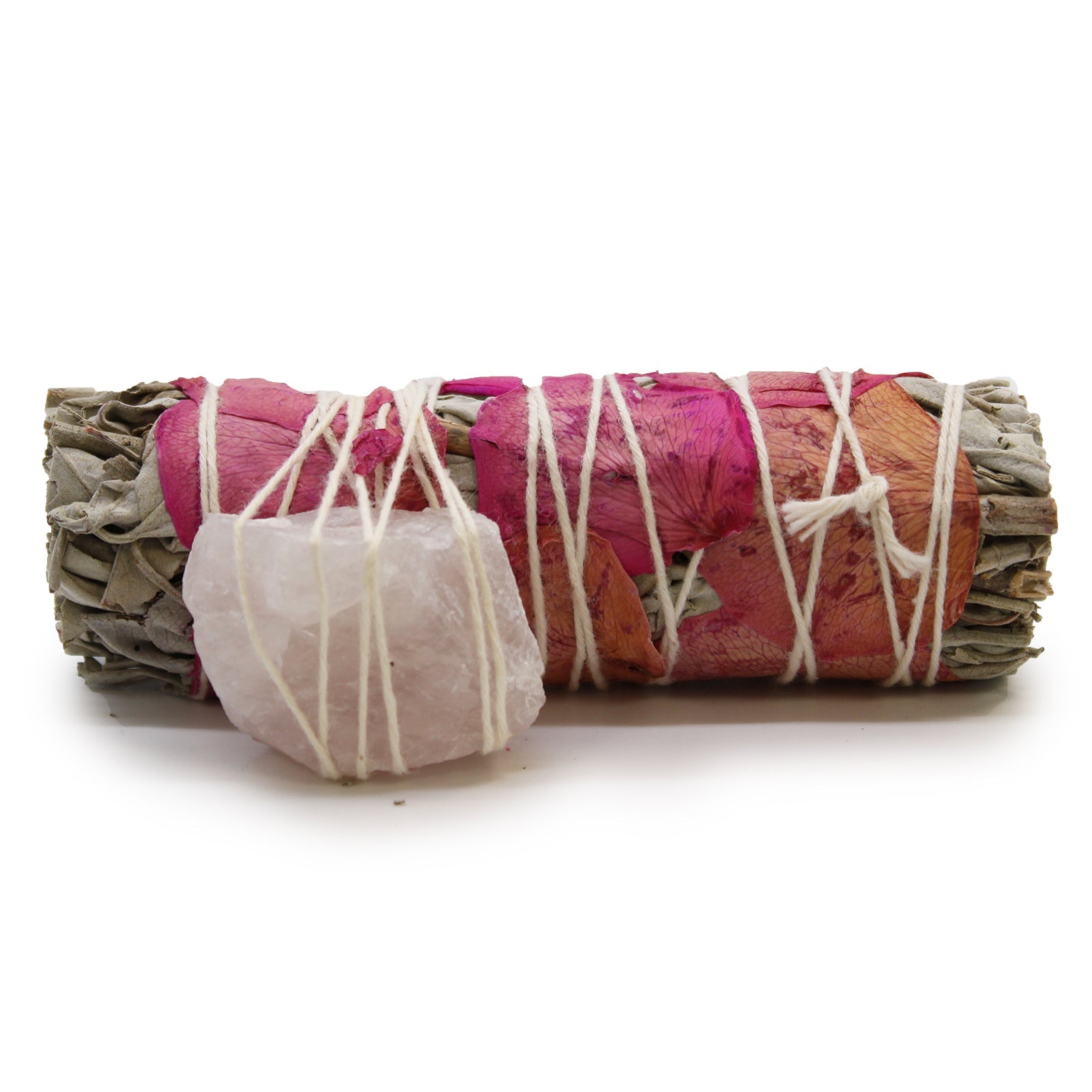 10cm Handcrafted Incense Smudge Stick - Love Spirit Sage product packaging on clean background from Quintessential Holistic Health Ltd