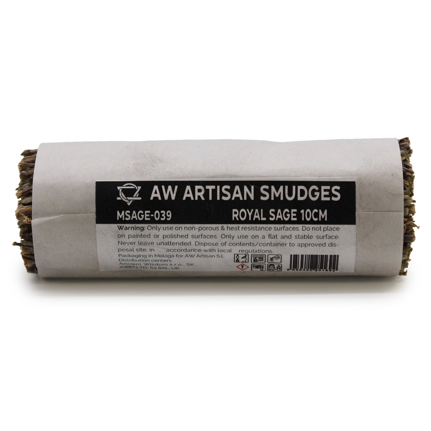 10cm Handcrafted Incense Smudge Stick - Royal Sage product packaging on clean background from Quintessential Holistic Health Ltd