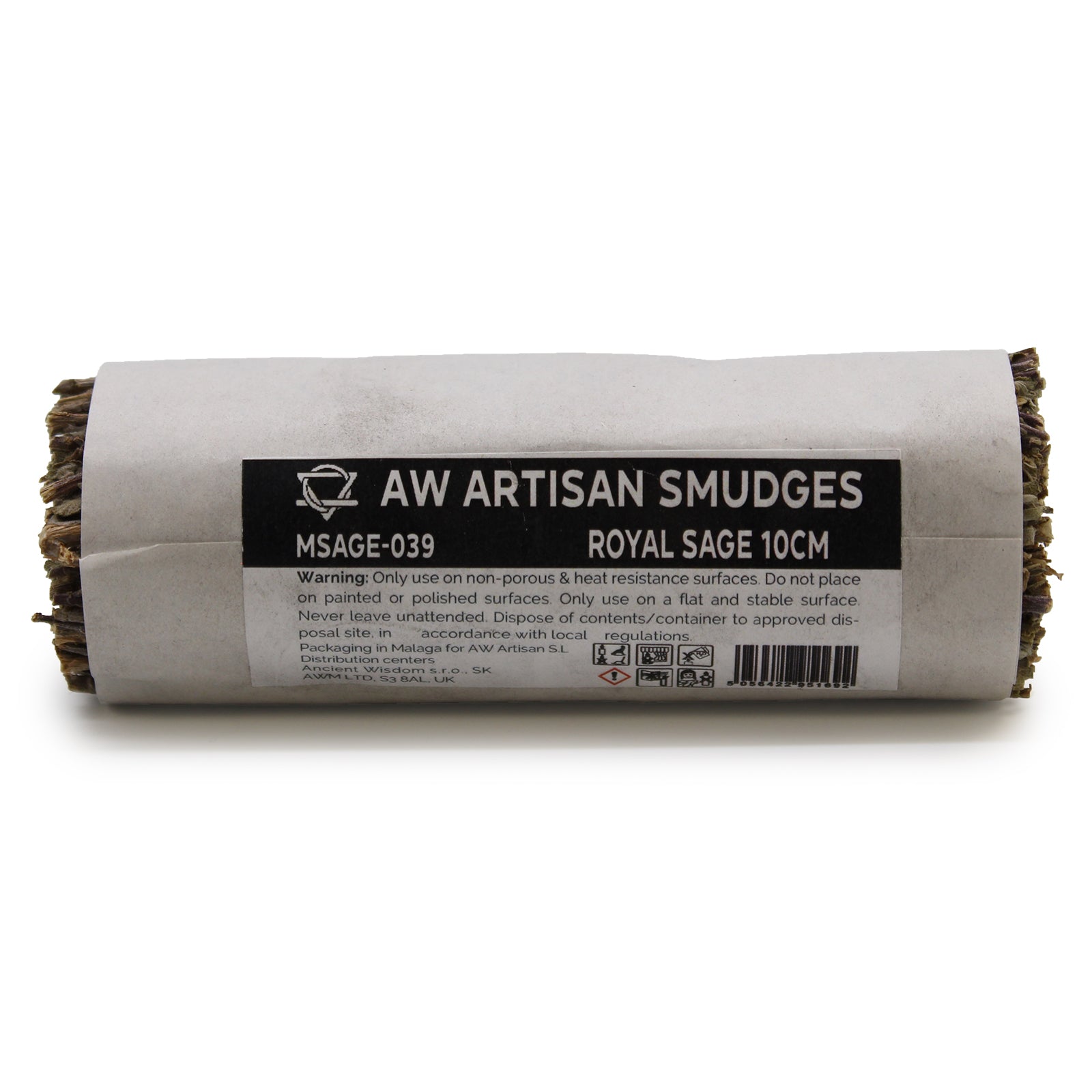 10cm Handcrafted Incense Smudge Stick - Royal Sage product packaging on clean background from Quintessential Holistic Health Ltd