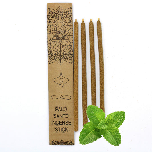 Eco-Friendly Palo Santo (Holy Wood) Incense Sticks - Peppermint - 4 Pack - Large - main product image from Quintessential Holistic Health Ltd UK