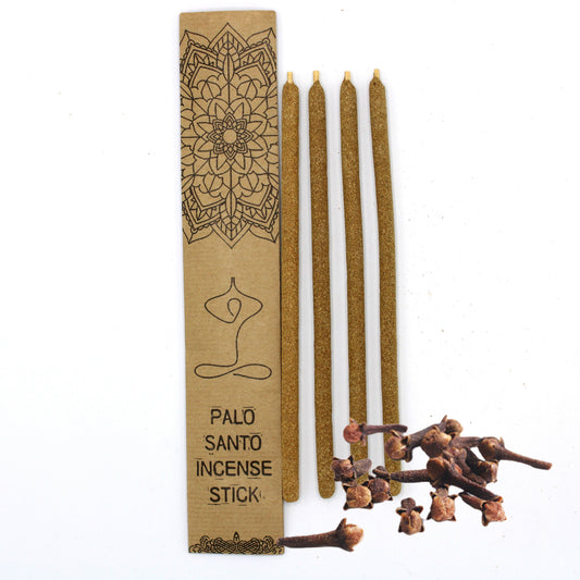 Eco-Friendly Palo Santo (Holy Wood) Incense Sticks - Cloves - 4 Pack - Large - main product image from Quintessential Holistic Health Ltd UK