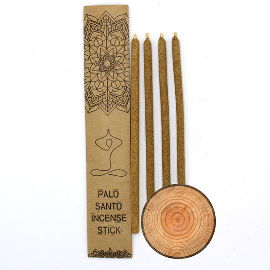 Eco-Friendly Palo Santo (Holy Wood) Incense Sticks - Sandalwood - 4 Pack - Large - main product image from Quintessential Holistic Health Ltd UK