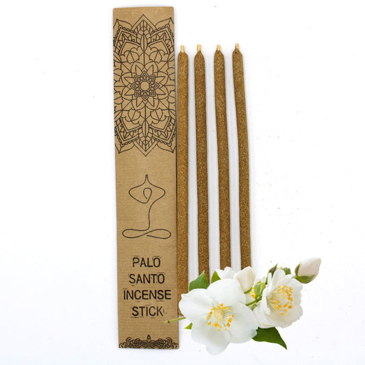 Eco-Friendly Palo Santo (Holy Wood) Incense Sticks - Jasmine - 4 Pack - Large - main product image from Quintessential Holistic Health Ltd UK