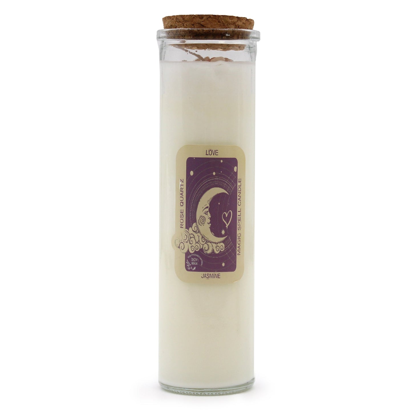 Magic Spell Gemstone Eco-Friendly Soy Wax Candle - Love product packaging on clean background from Quintessential Holistic Health Ltd