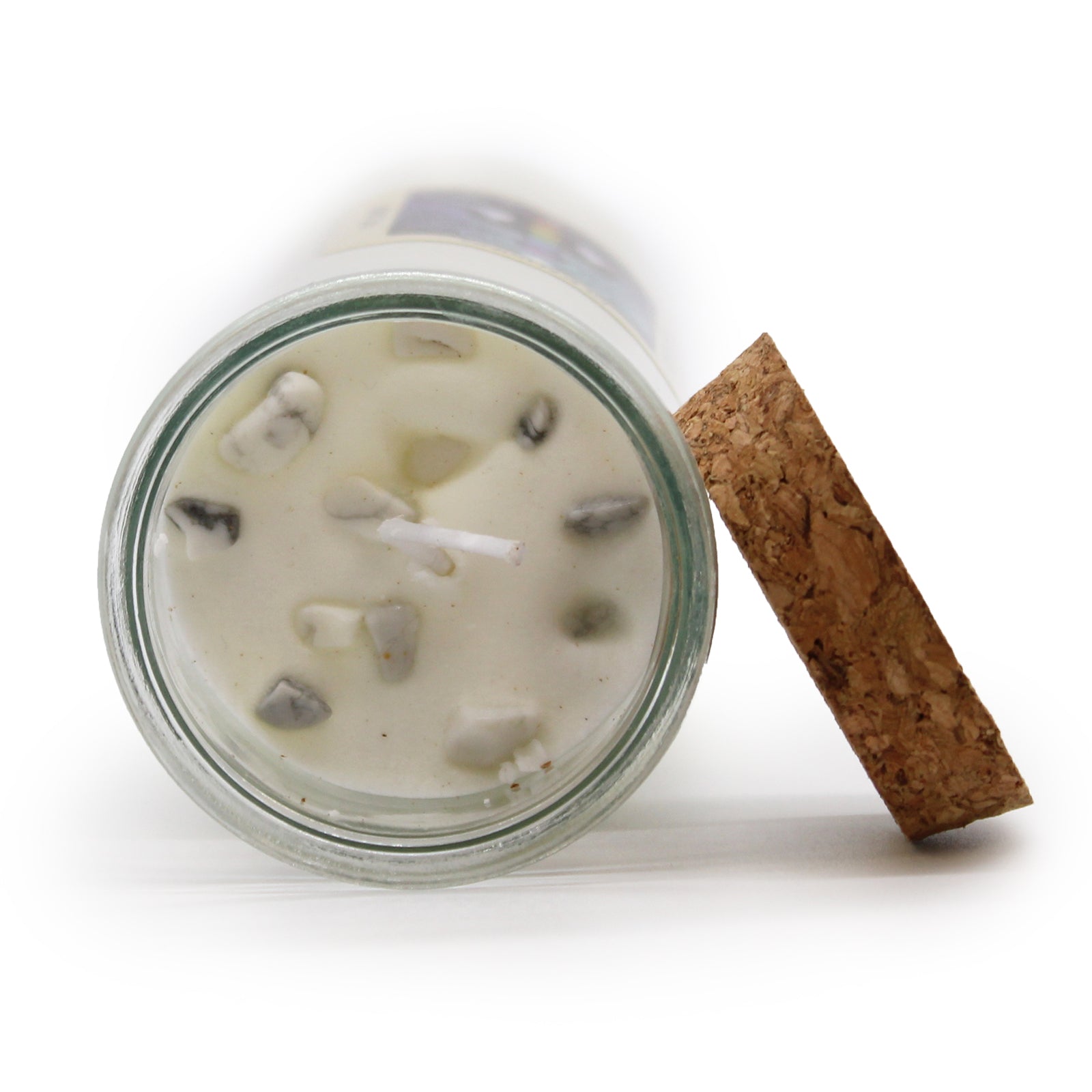 Magic Spell Gemstone Eco-Friendly Soy Wax Candle - Cleansing product packaging on clean background from Quintessential Holistic Health Ltd