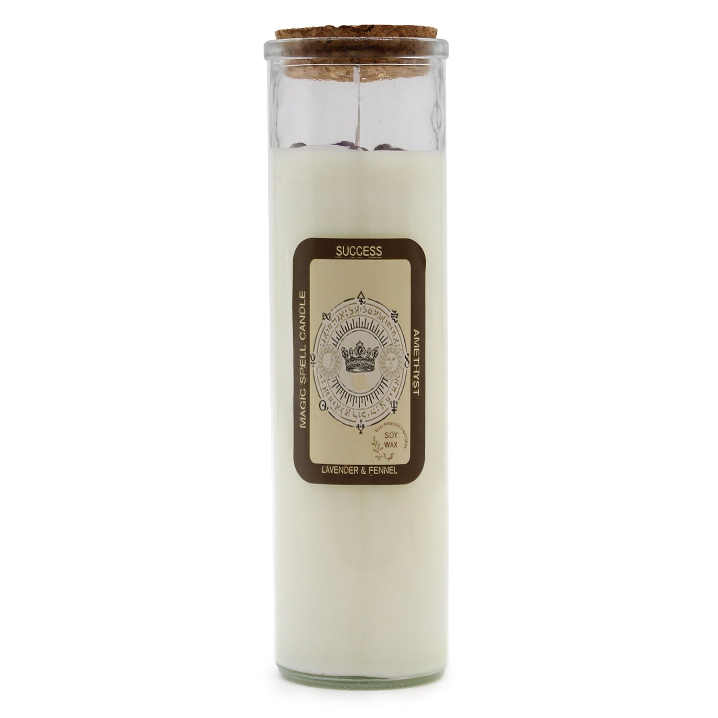 Magic Spell Gemstone Eco-Friendly Soy Wax Candle - Success product packaging on clean background from Quintessential Holistic Health Ltd
