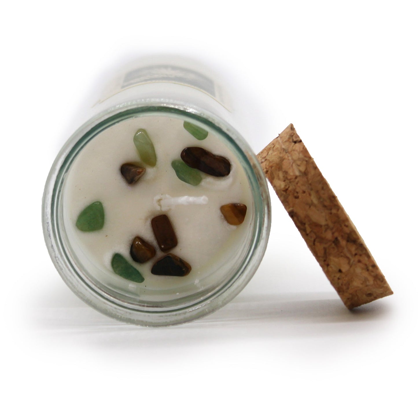 Magic Spell Gemstone Eco-Friendly Soy Wax Candle - Prosperity product packaging on clean background from Quintessential Holistic Health Ltd