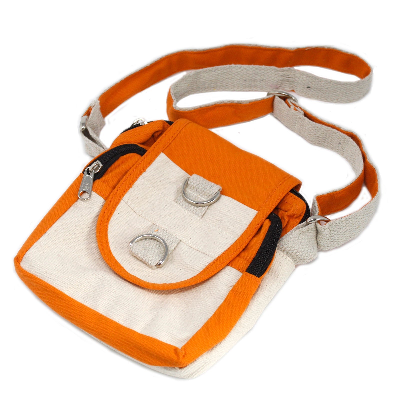 Eco-Friendly Natural Cotton Cross Body Travel Bag - Turmeric product packaging on clean background from Quintessential Holistic Health Ltd