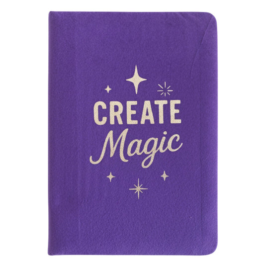 Velvet Journal - A5 - Purple - Create Magic - main product image from Quintessential Holistic Health Ltd UK
