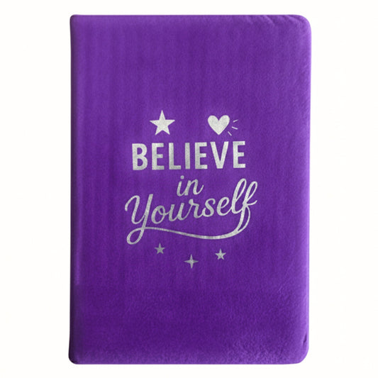 Velvet Journal - A5 - Lavender - Believe in Yourself - main product image from Quintessential Holistic Health Ltd UK