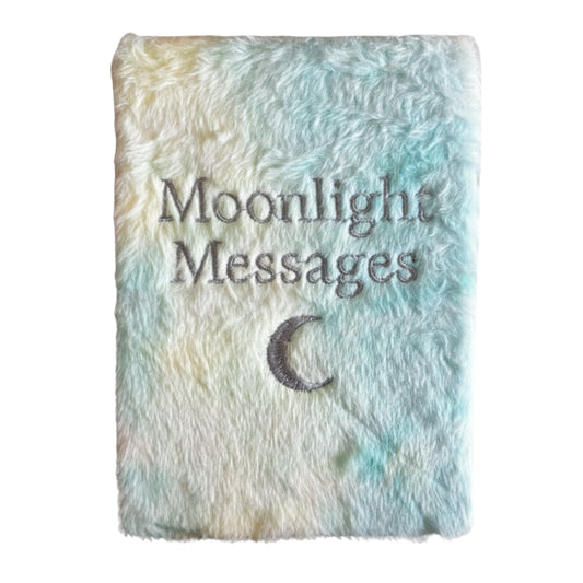 Soft Journal - A5 - Pastel Blue and Yellow - Moonlight Messages - main product image from Quintessential Holistic Health Ltd UK