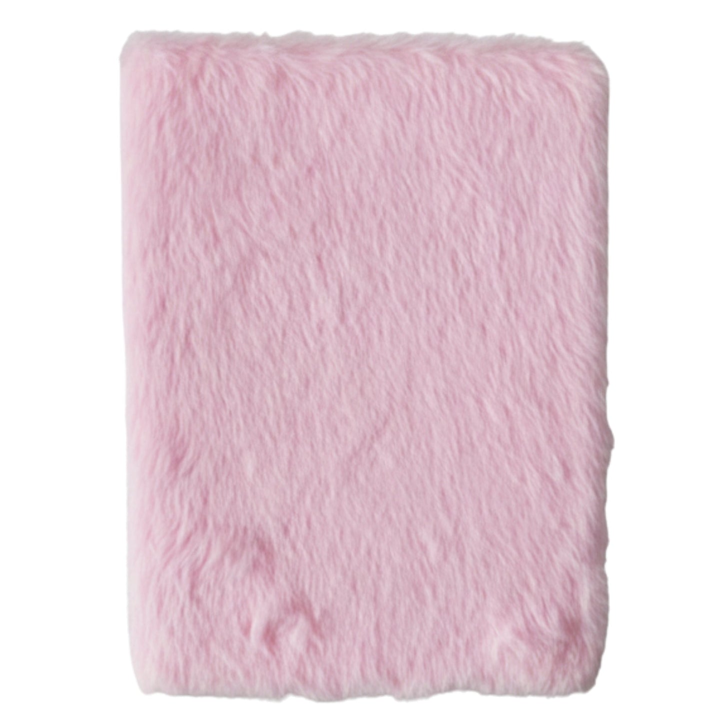Soft Dream Journal - A5 - Pastel Pink - Before I Forget, showing the plain fluffy pink back cover by Quintessential Holistic Health Ltd