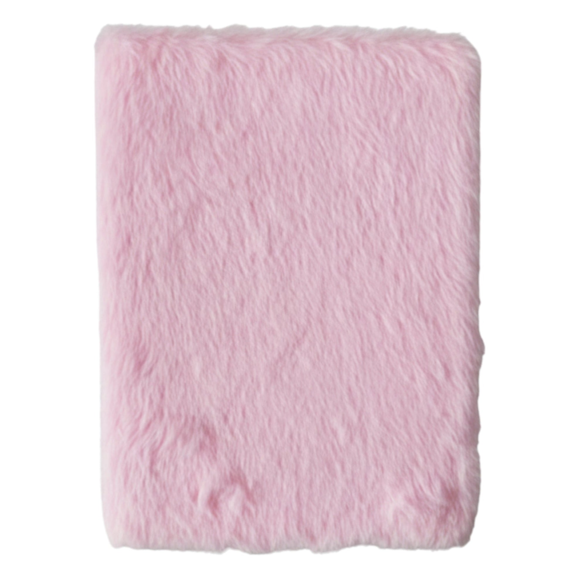 Soft Dream Journal - A5 - Pastel Pink - Before I Forget, showing the plain fluffy pink back cover by Quintessential Holistic Health Ltd
