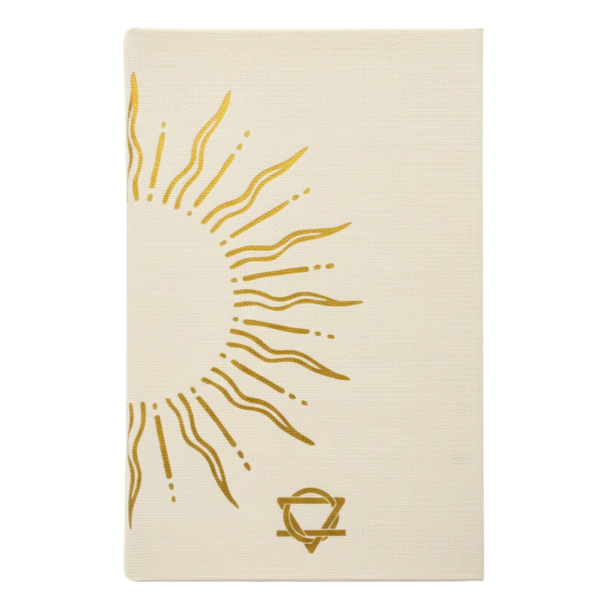 A5 Gratitude Journal with Gold Lining - Ivory / My Days are Full of Sun product packaging on clean background from Quintessential Holistic Health Ltd