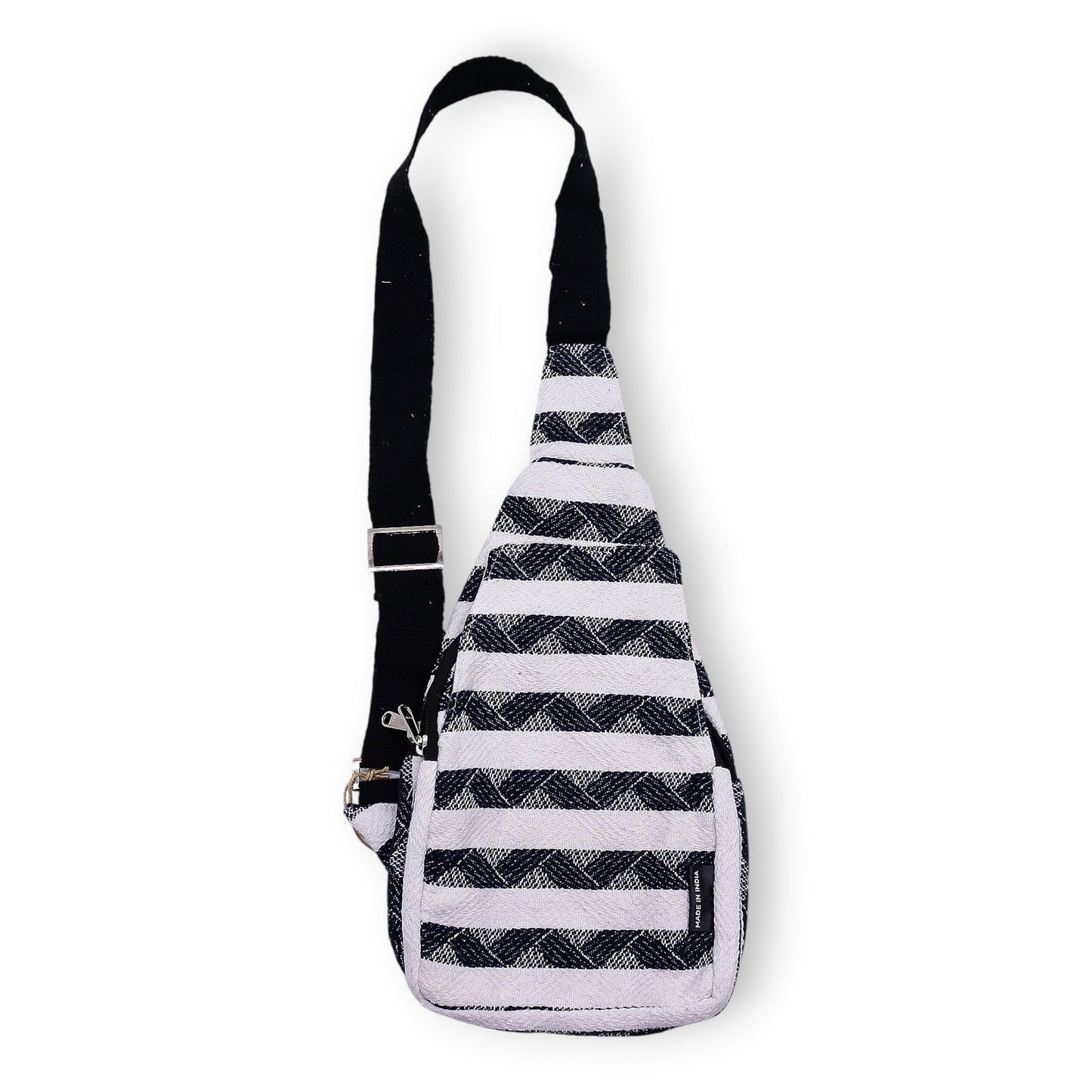 Handmade All Natural Jacquard Atlas Nomad - Cross Body Bag product packaging on clean background from Quintessential Holistic Health Ltd