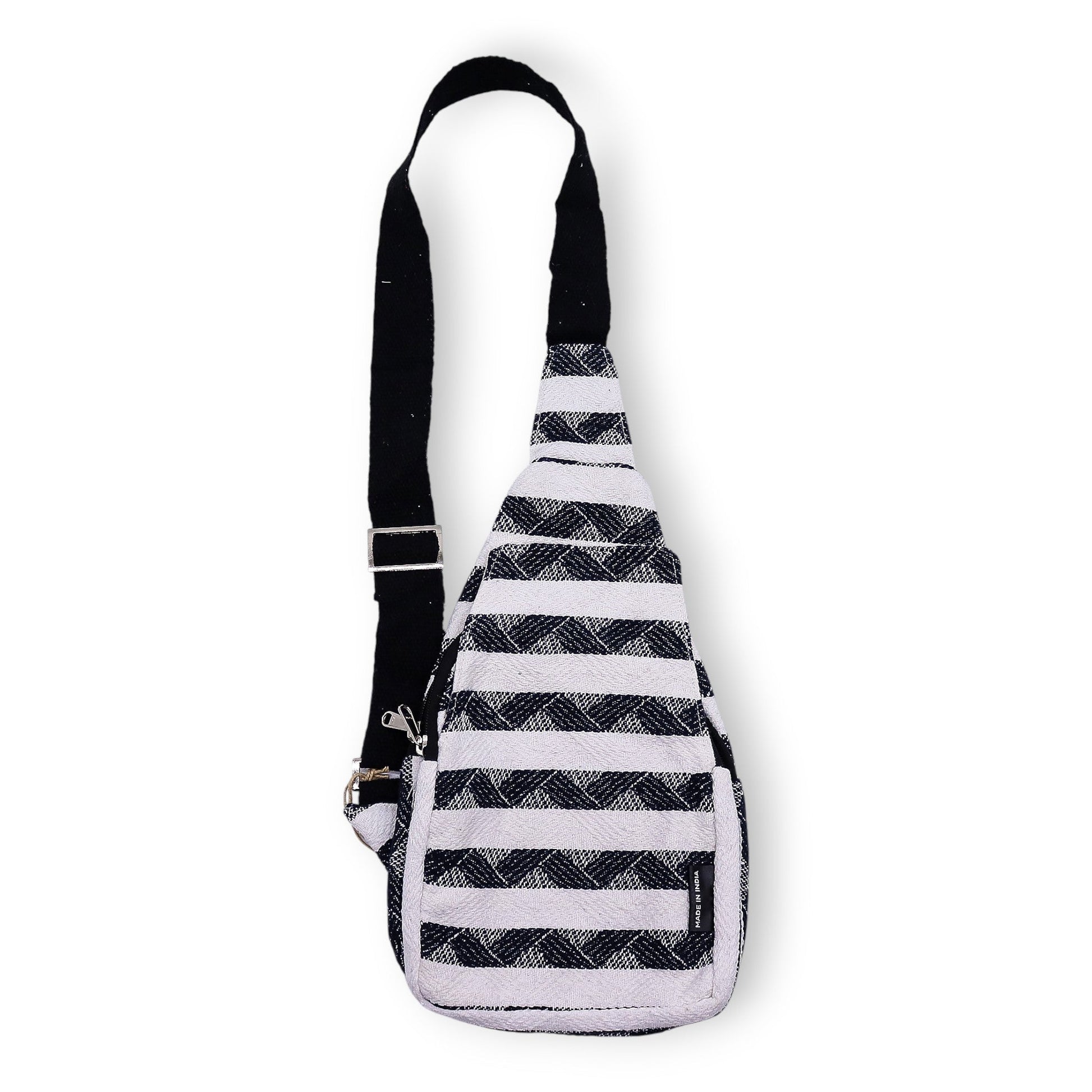 Handmade All Natural Jacquard Atlas Nomad - Cross Body Bag product packaging on clean background from Quintessential Holistic Health Ltd