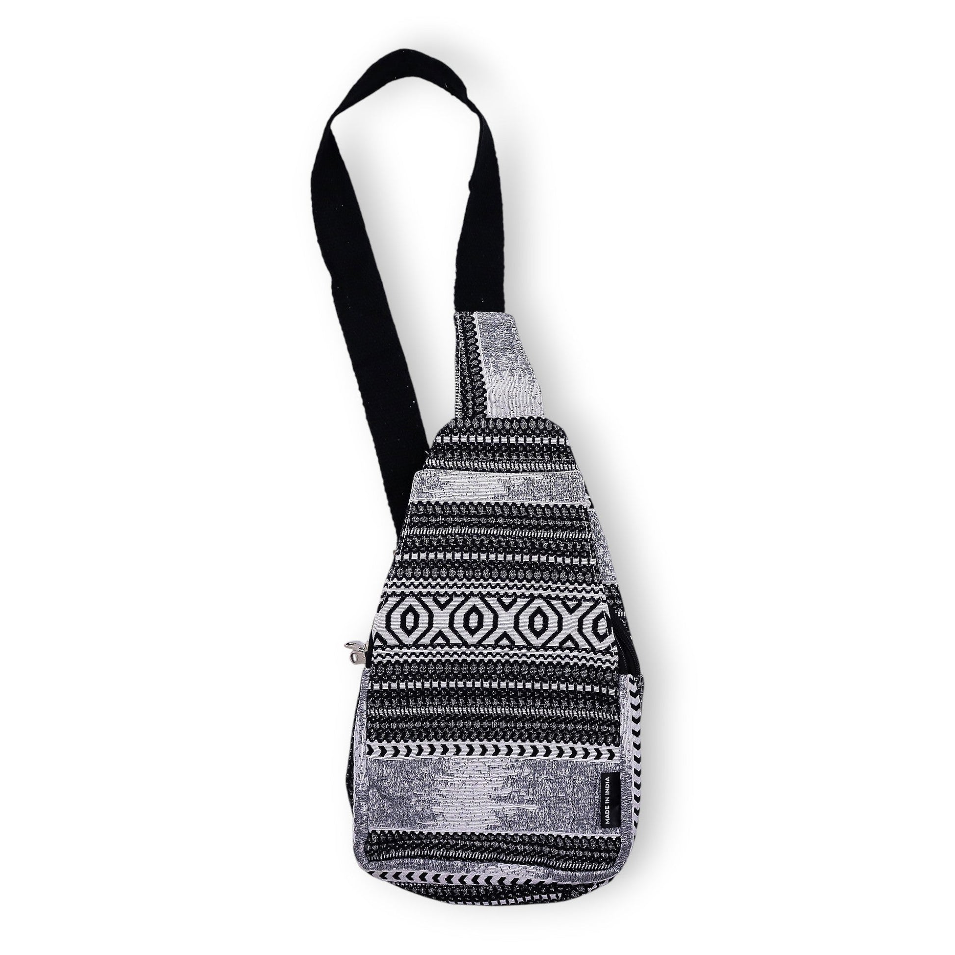 Handmade All Natural Jacquard Urban Caravan - Cross Body Bag product packaging on clean background from Quintessential Holistic Health Ltd