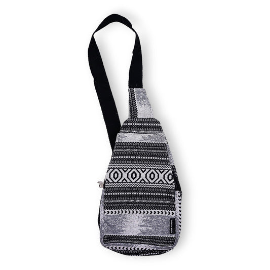Handmade All Natural Jacquard Urban Caravan - Cross Body Bag product packaging on clean background from Quintessential Holistic Health Ltd