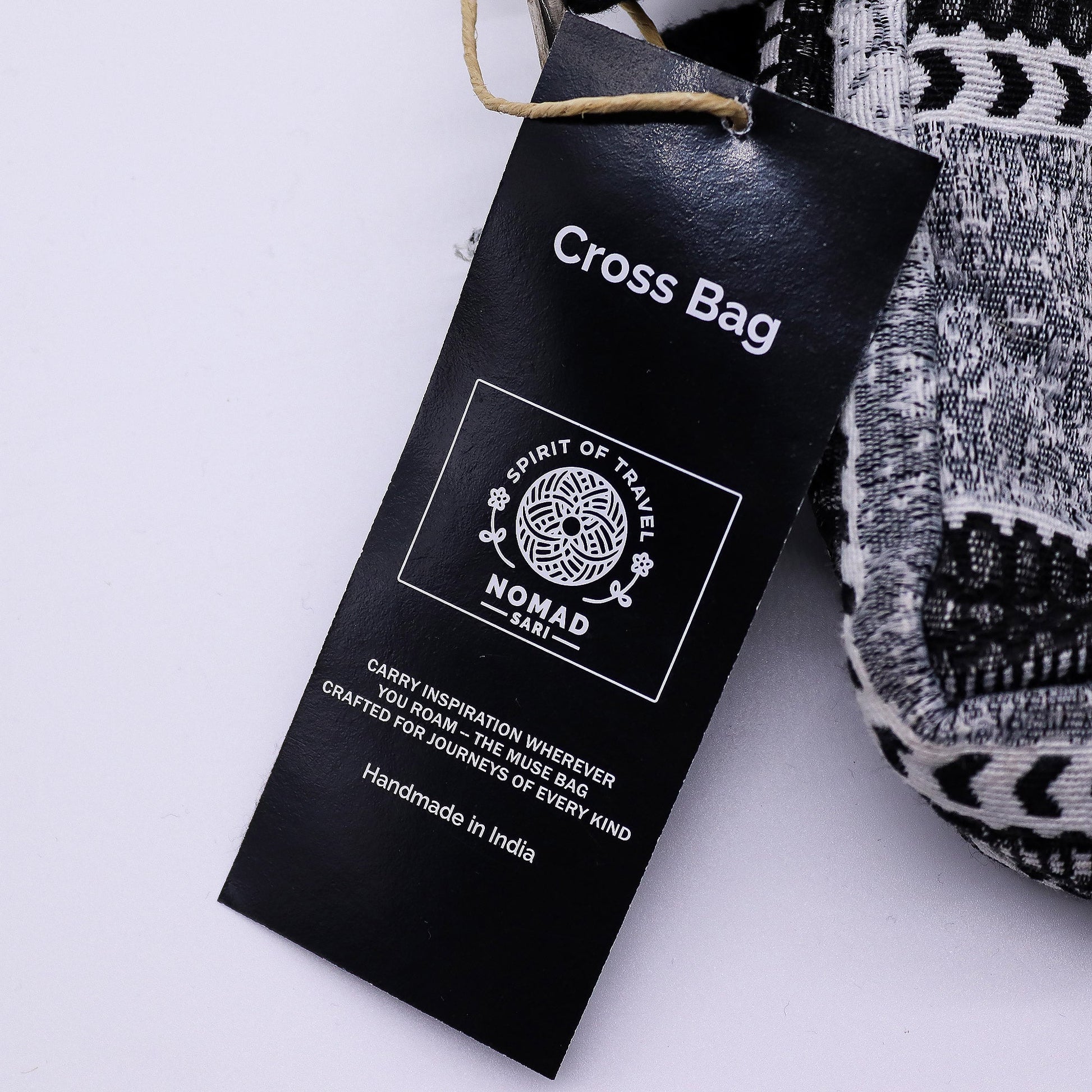 Handmade All Natural Jacquard Urban Caravan - Cross Body Bag product packaging on clean background from Quintessential Holistic Health Ltd