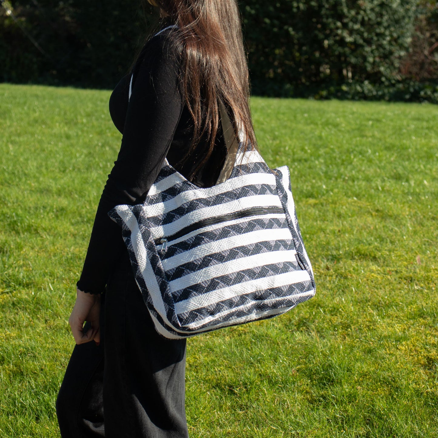 Handmade All Natural Jacquard Atlas Nomad - Wander Muse Bag product packaging on clean background from Quintessential Holistic Health Ltd