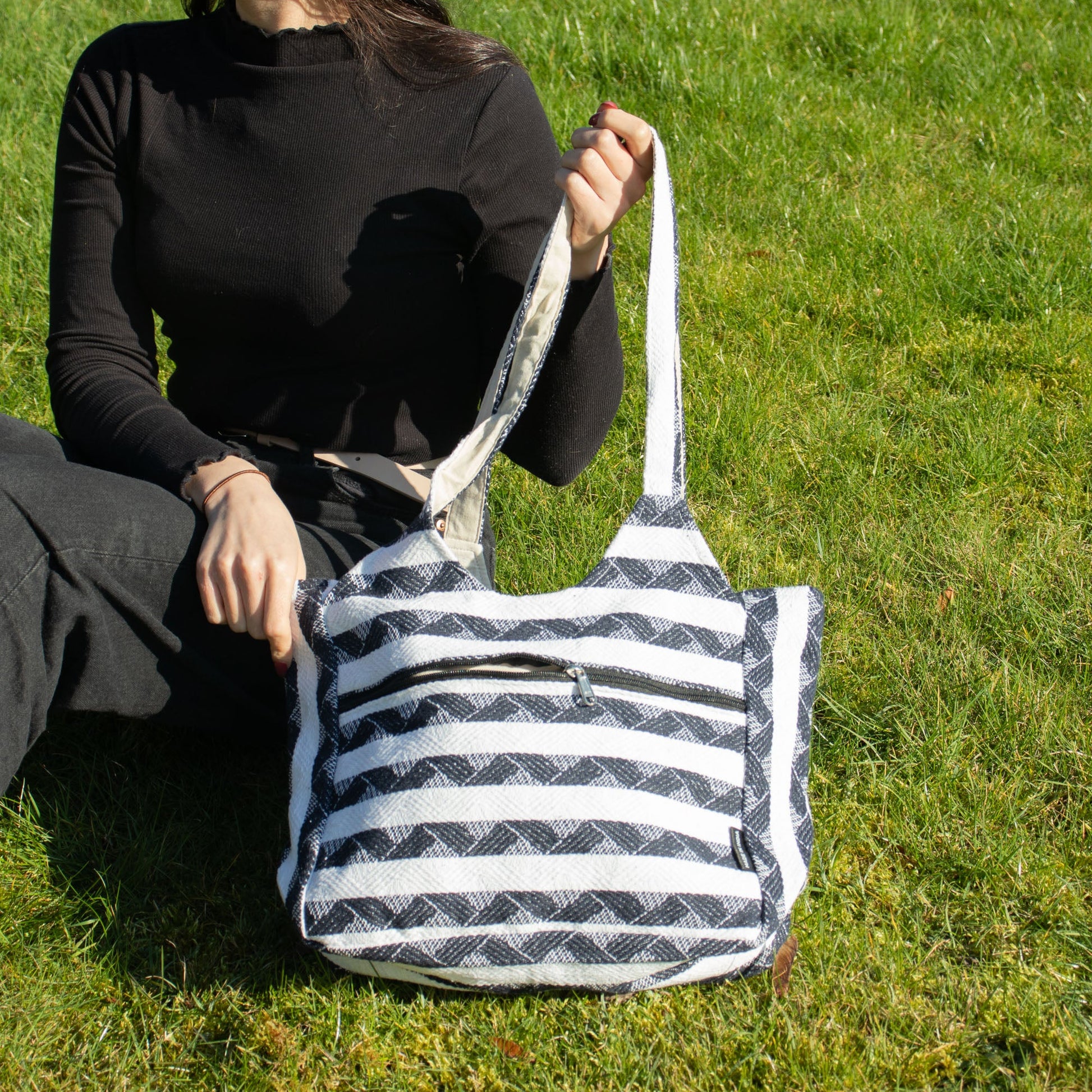 Handmade All Natural Jacquard Atlas Nomad - Wander Muse Bag product packaging on clean background from Quintessential Holistic Health Ltd