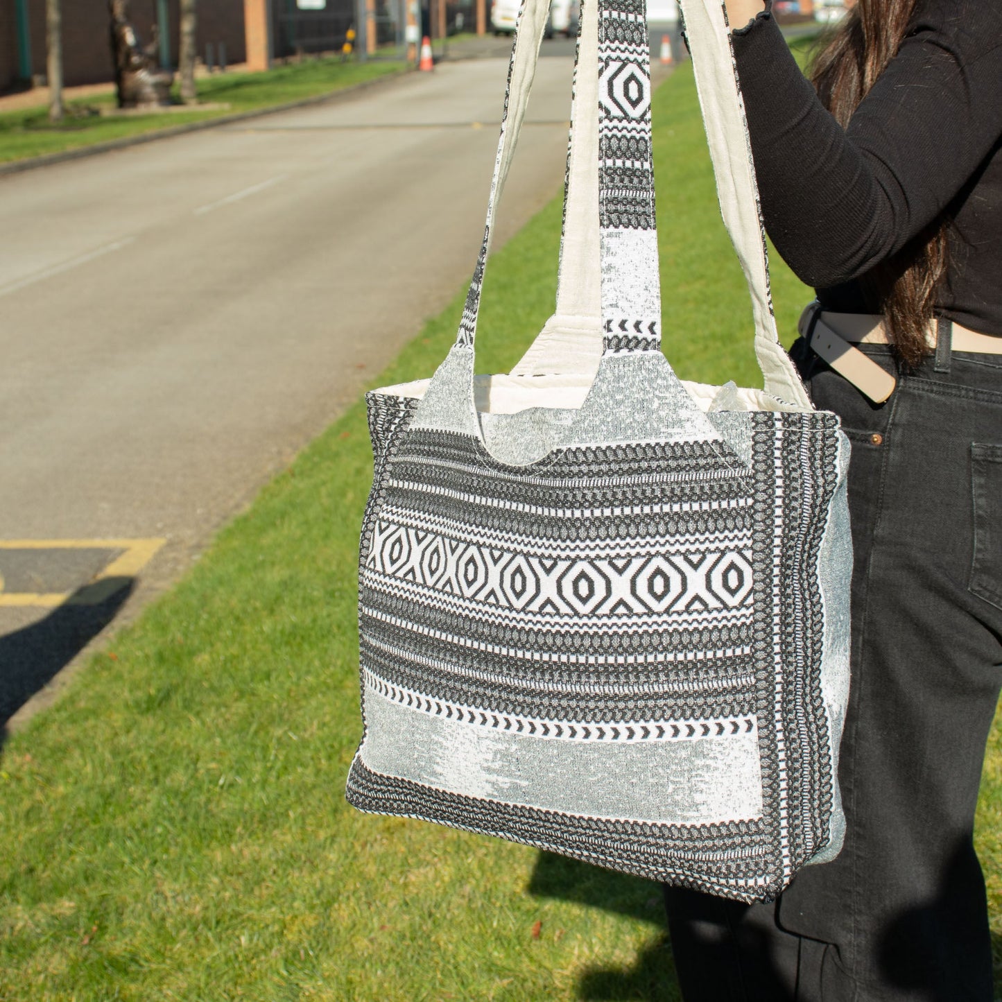 Handmade All Natural Jacquard Urban Caravan - Wander Muse Bag product packaging on clean background from Quintessential Holistic Health Ltd
