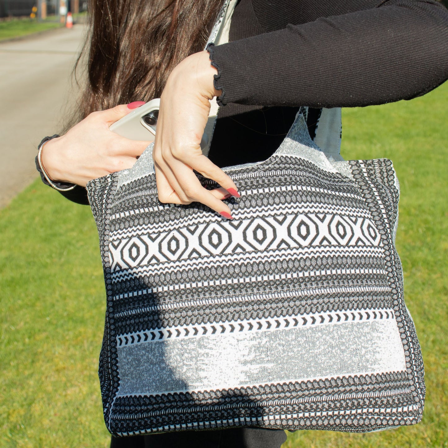 Handmade All Natural Jacquard Urban Caravan - Wander Muse Bag product packaging on clean background from Quintessential Holistic Health Ltd