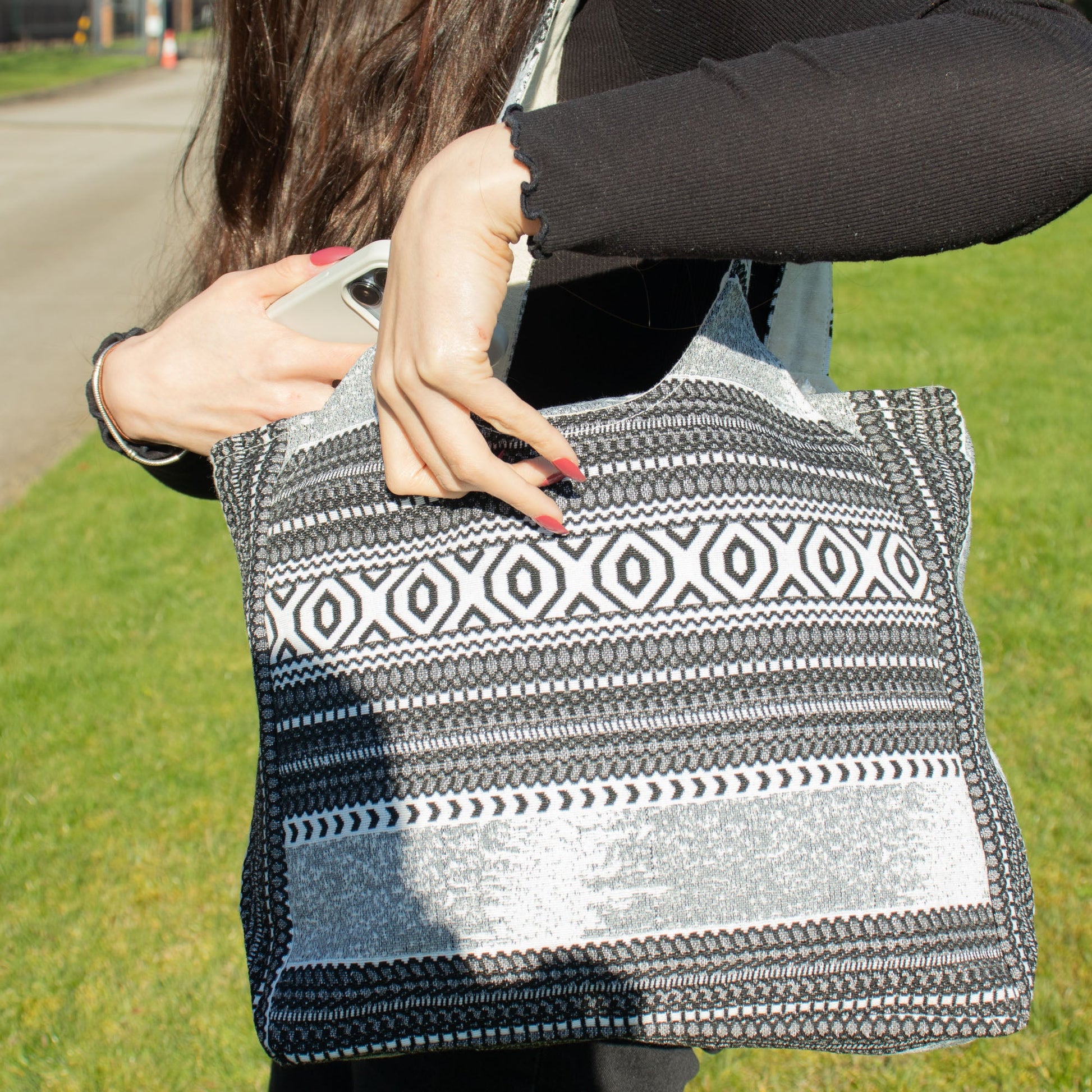 Handmade All Natural Jacquard Urban Caravan - Wander Muse Bag product packaging on clean background from Quintessential Holistic Health Ltd