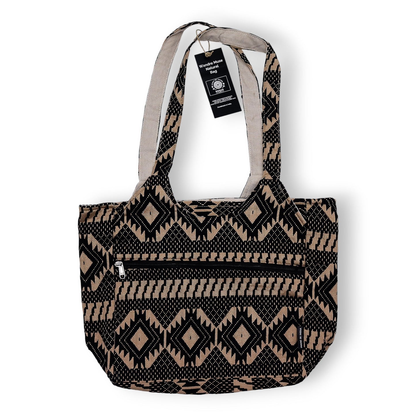 Handmade All Natural Jacquard Desert Loom - Wander Muse Bag product packaging on clean background from Quintessential Holistic Health Ltd