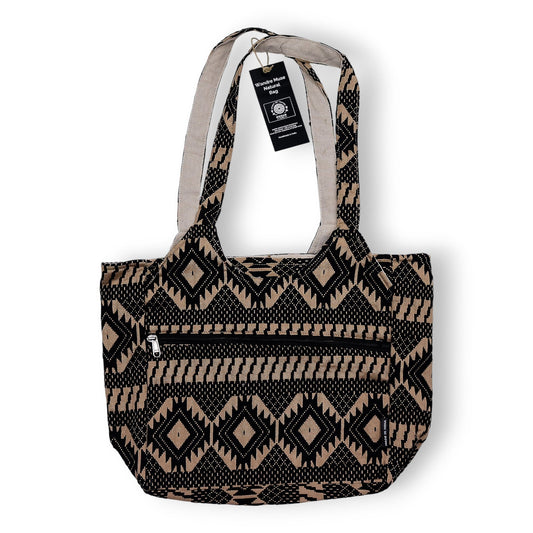 Handmade All Natural Jacquard Desert Loom - Wander Muse Bag product packaging on clean background from Quintessential Holistic Health Ltd