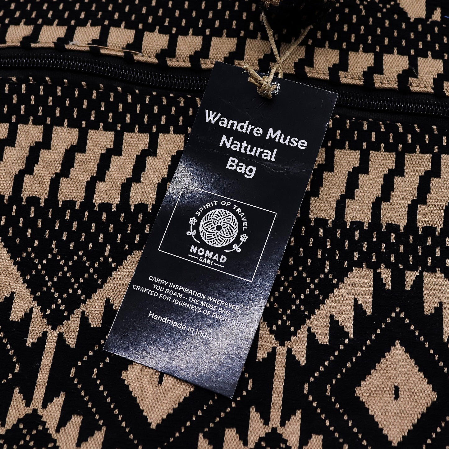 Handmade All Natural Jacquard Desert Loom - Wander Muse Bag product packaging on clean background from Quintessential Holistic Health Ltd