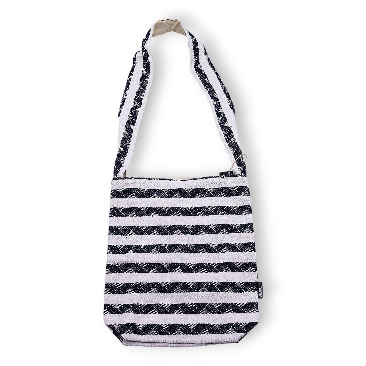 Handmade All Natural Jacquard Atlas Nomad - Nomad Carryall product packaging on clean background from Quintessential Holistic Health Ltd