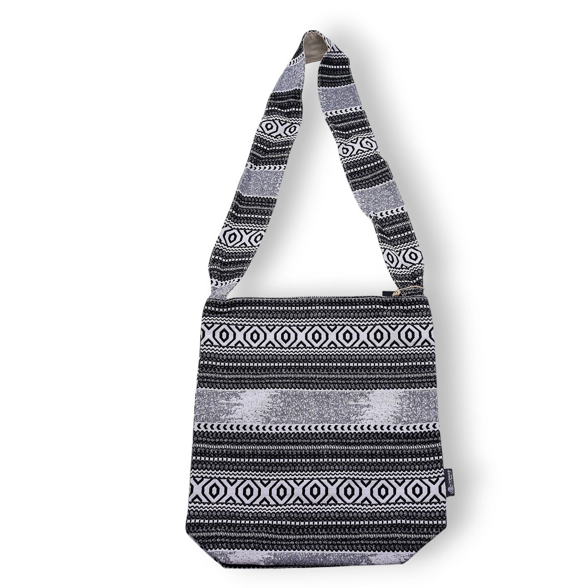 Handmade All Natural Jacquard Urban Caravan - Nomad Carryall product packaging on clean background from Quintessential Holistic Health Ltd