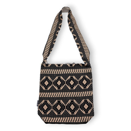Handmade All Natural Jacquard Desert Loom - Nomad Carryall product packaging on clean background from Quintessential Holistic Health Ltd