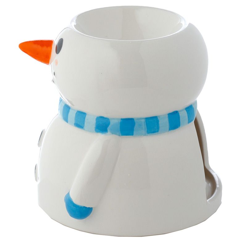 Christmas Ceramic Oil Burner - Snowman product packaging on clean background from Quintessential Holistic Health Ltd