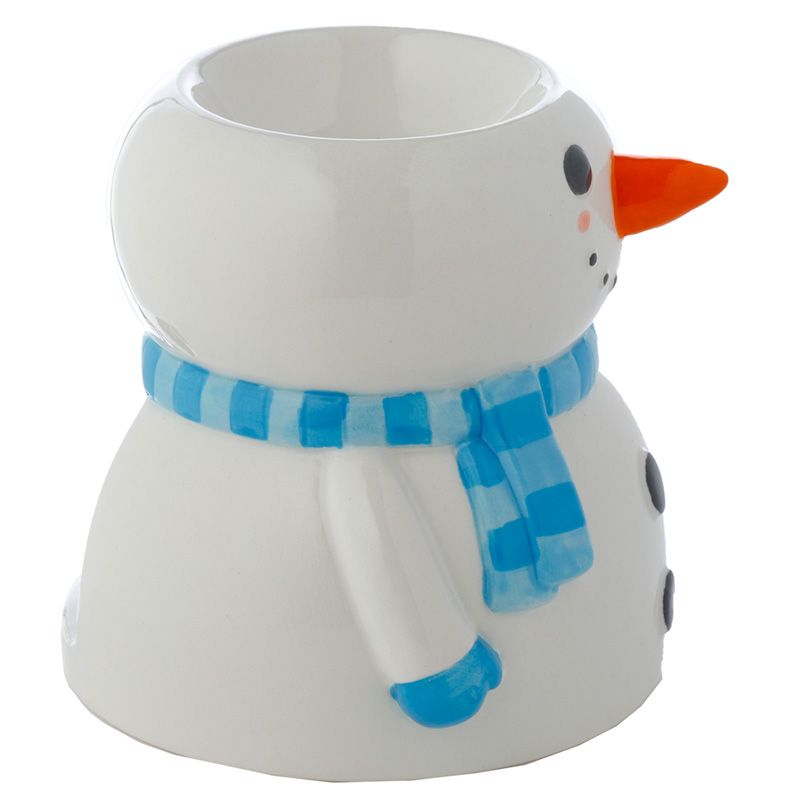 Christmas Ceramic Oil Burner - Snowman product packaging on clean background from Quintessential Holistic Health Ltd