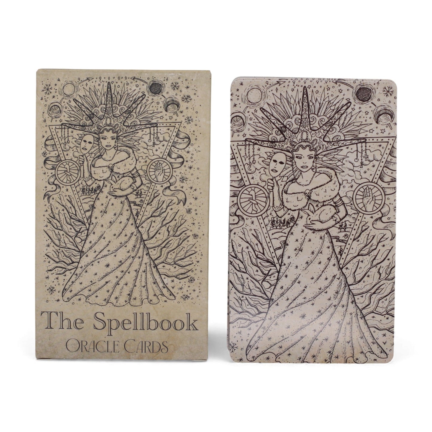 Oracle Cards - The Spellbook / Witchcraft product packaging on clean background from Quintessential Holistic Health Ltd