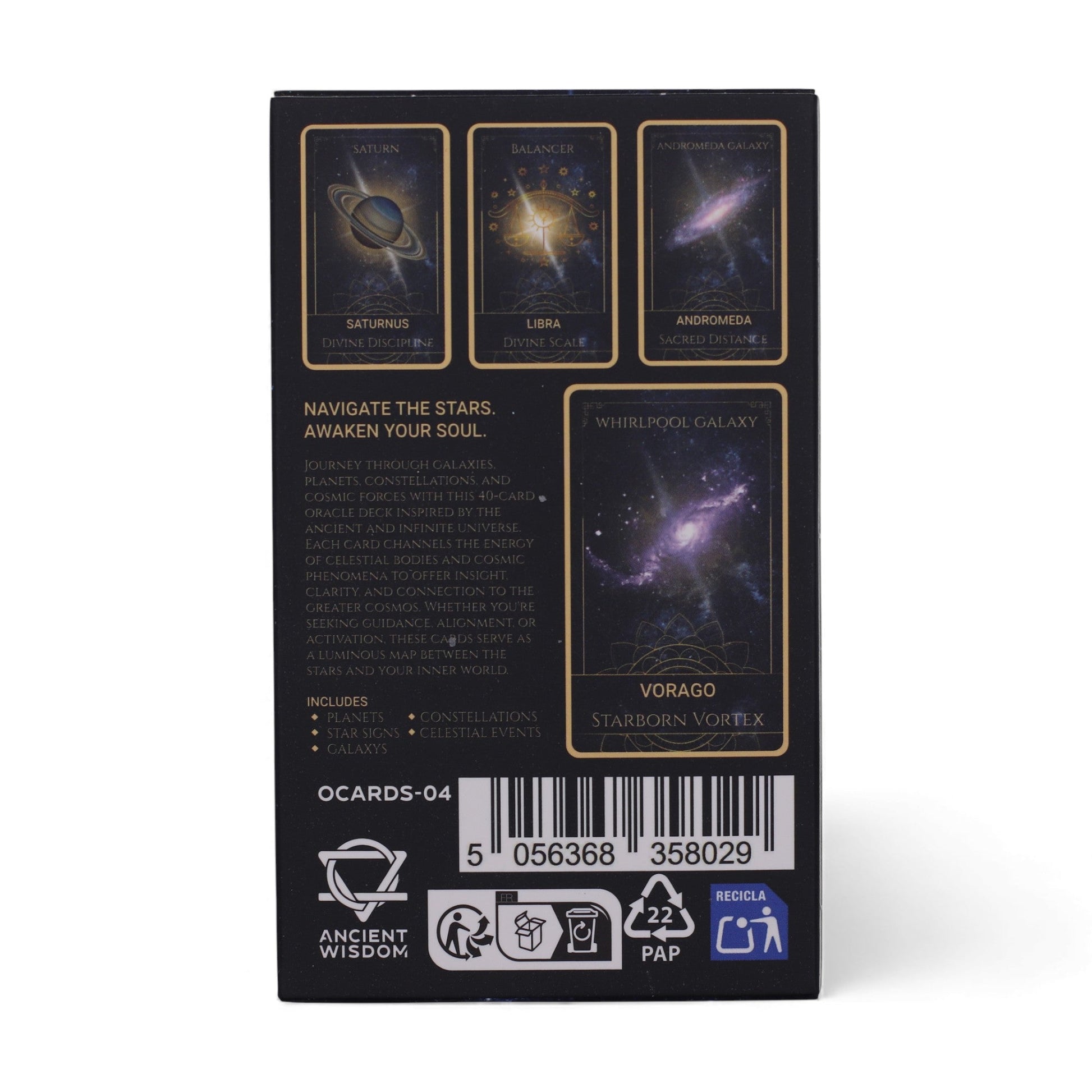 Celestial Energy Atlas Oracle Cards - Celestial Energy / Atlas Spiritual product packaging on clean background from Quintessential Holistic Health Ltd