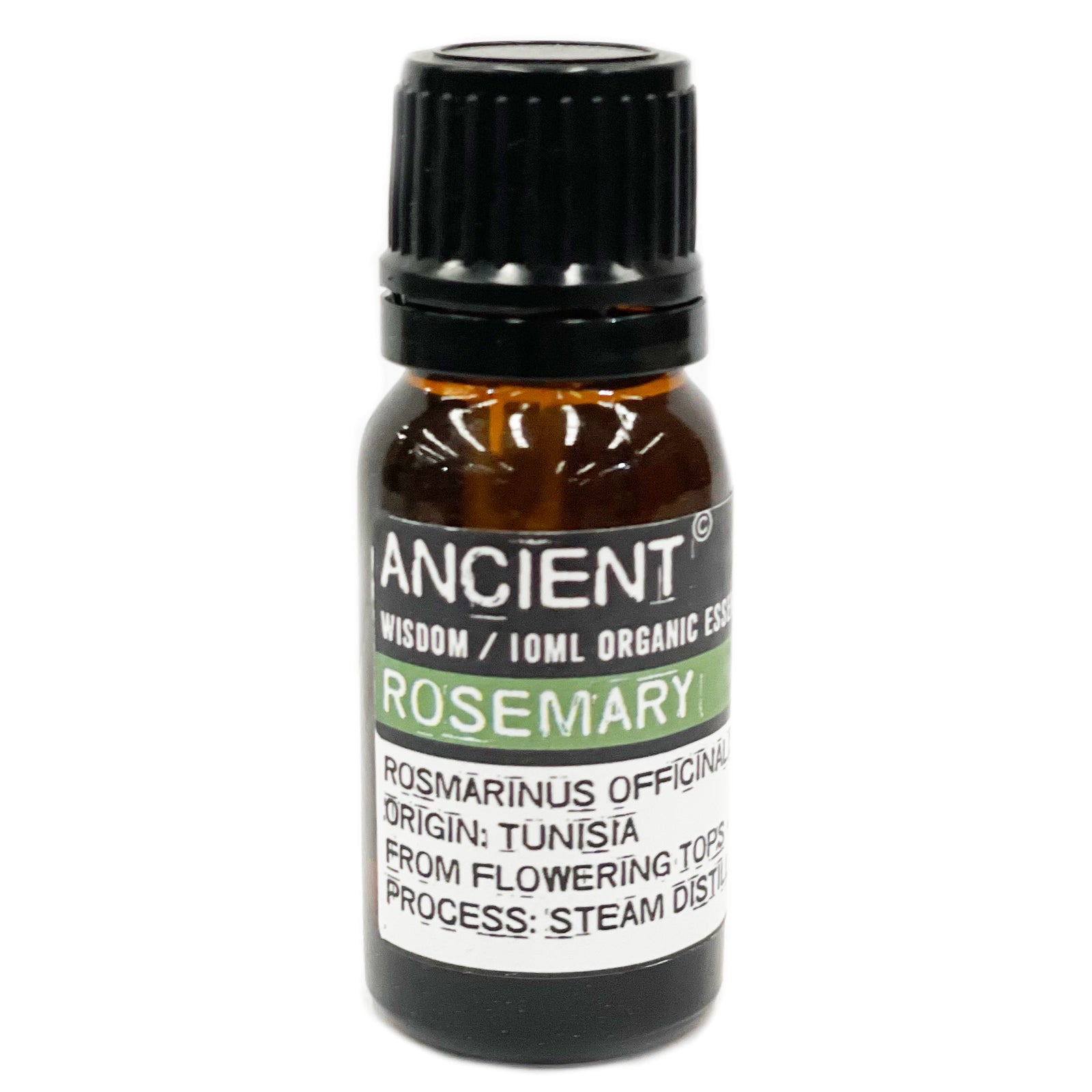 10ml Organic Essential Oil - Rosemary product packaging on clean background from Quintessential Holistic Health Ltd