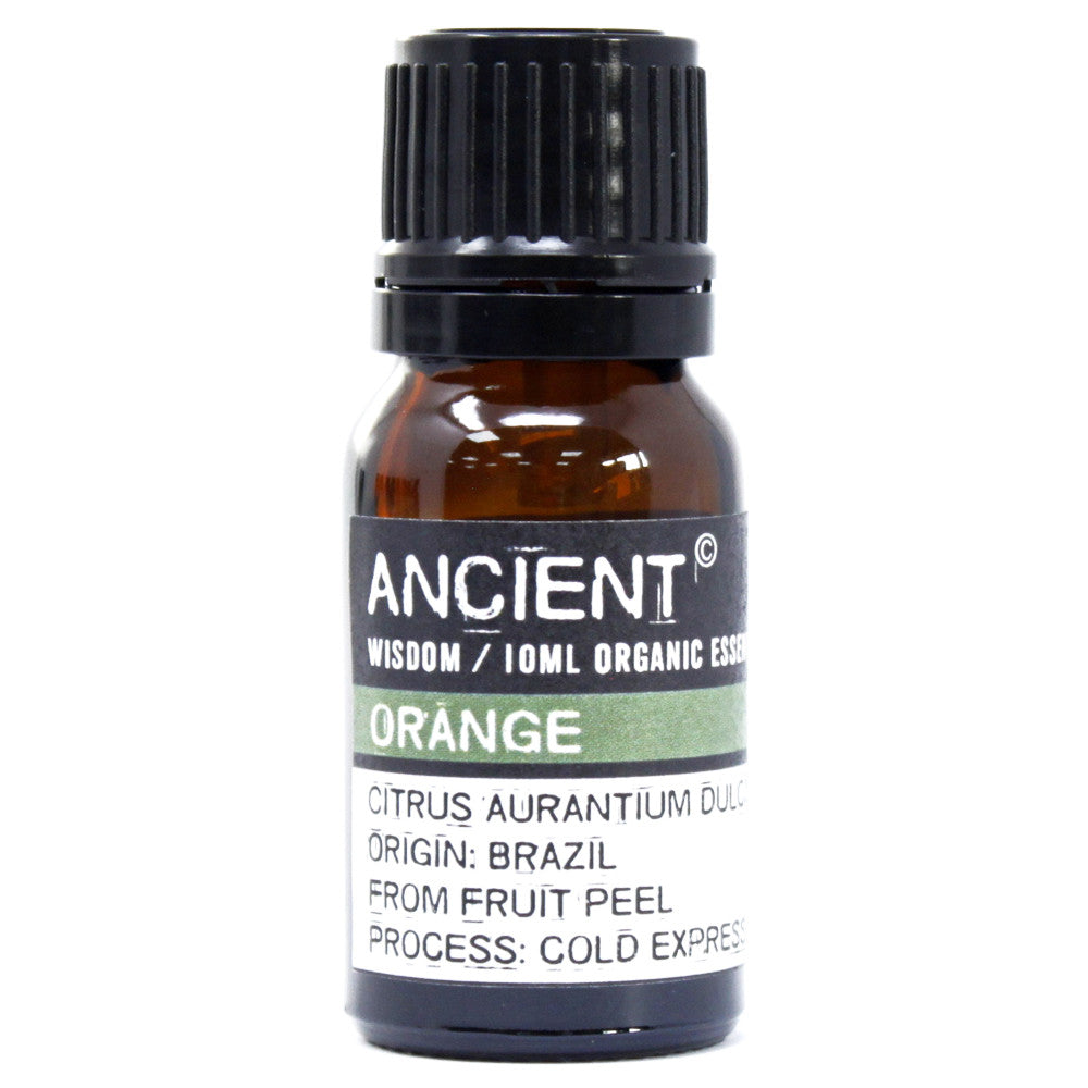 10ml Organic Essential Oil - Orange product packaging on clean background from Quintessential Holistic Health Ltd