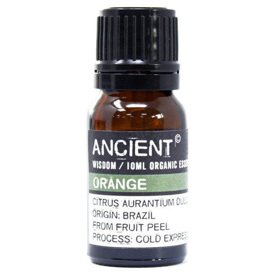 10ml Organic Essential Oil - Orange product packaging on clean background from Quintessential Holistic Health Ltd