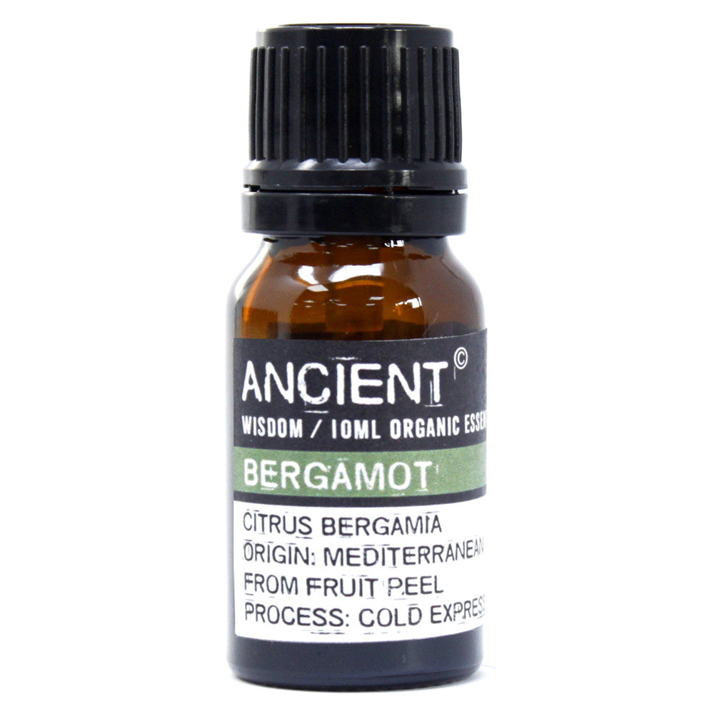 10ml Organic FCF Free Essential Oil - Bergamot product packaging on clean background from Quintessential Holistic Health Ltd