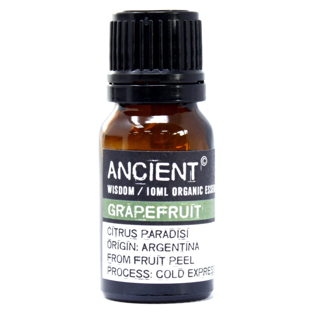 10ml Organic Essential Oil - Grapefruit product packaging on clean background from Quintessential Holistic Health Ltd