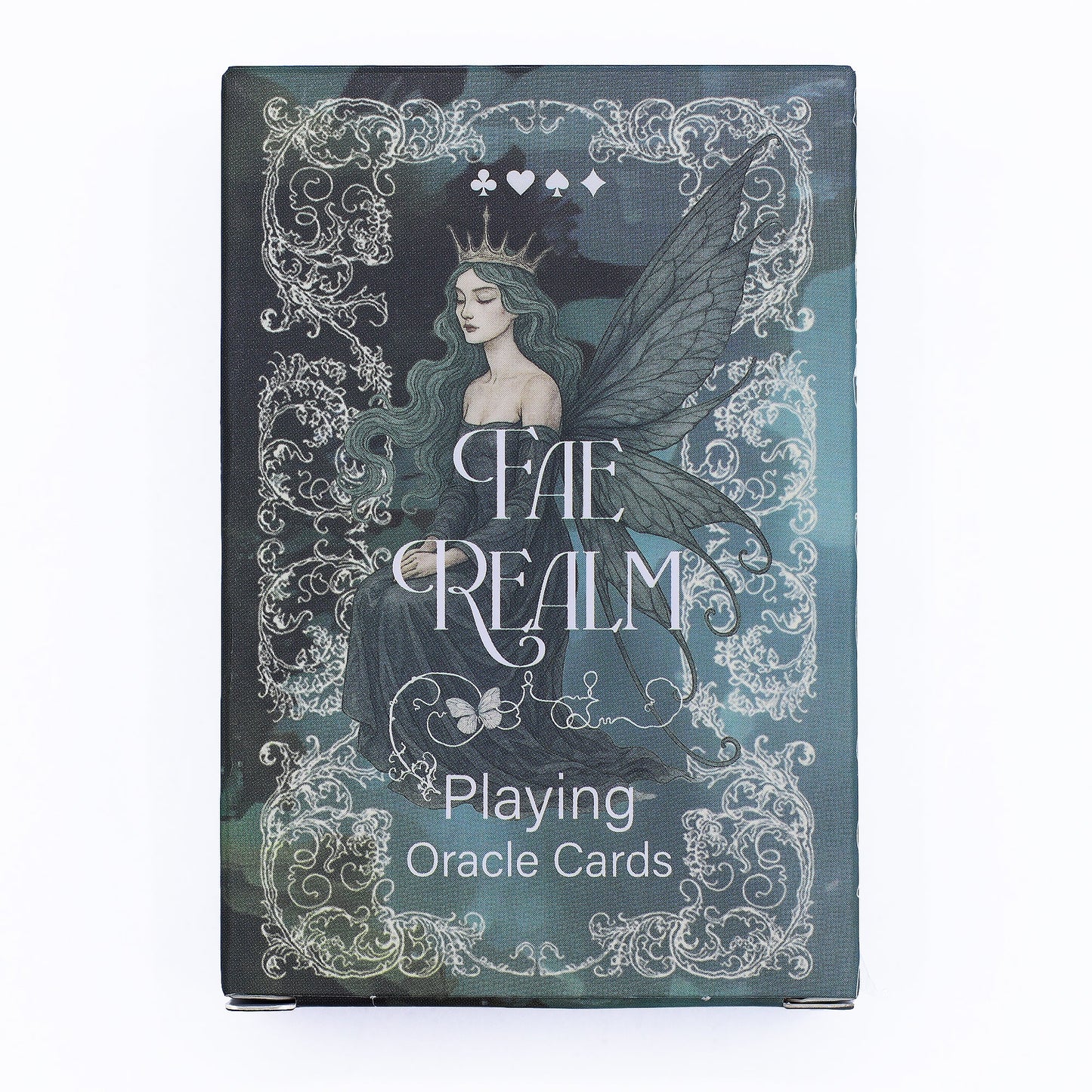 Playing and Oracle Cards – Fae Realm / Fairy Theme product packaging on clean background from Quintessential Holistic Health Ltd