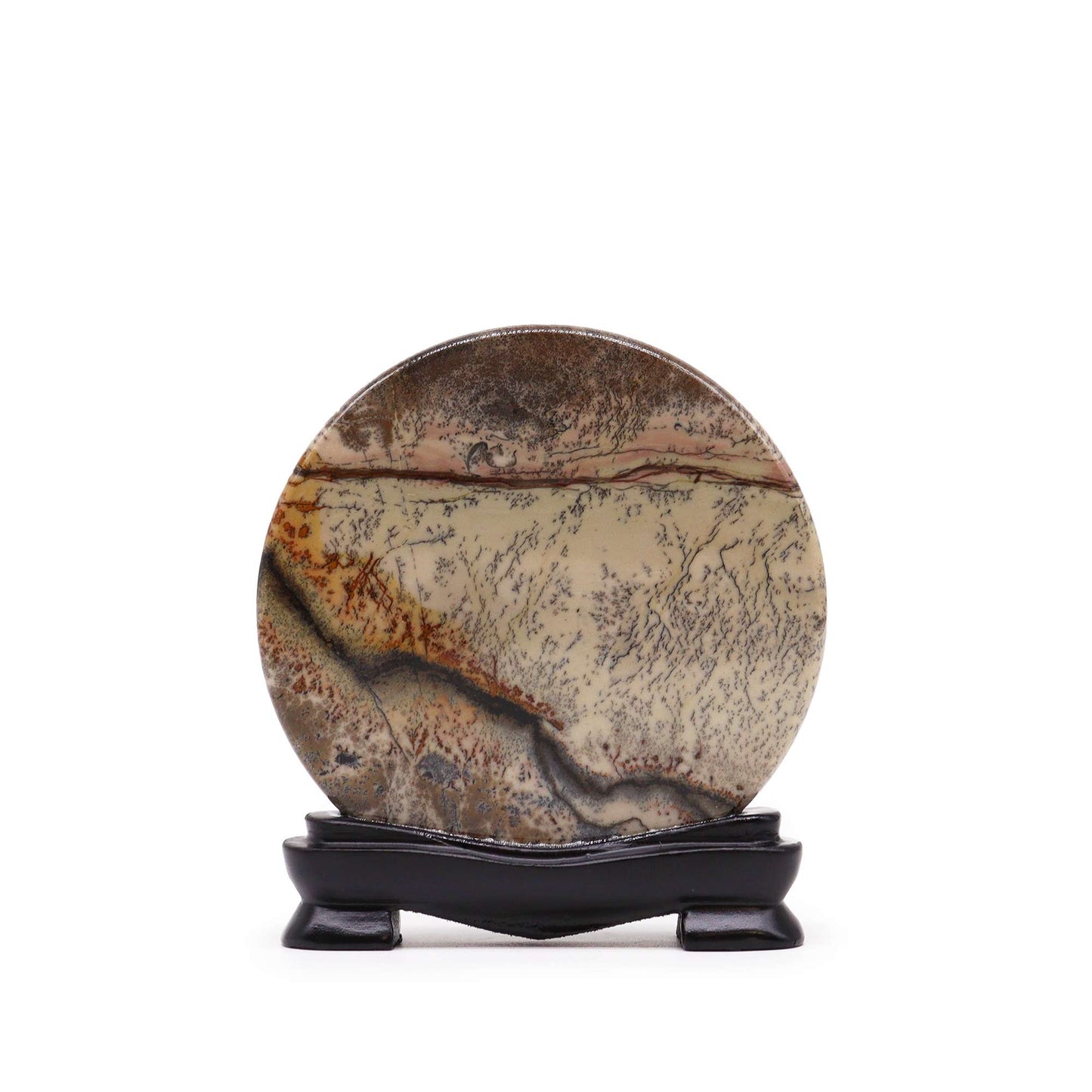 Ancient Natural Stone Guohua Picture - Disc product packaging on clean background from Quintessential Holistic Health Ltd