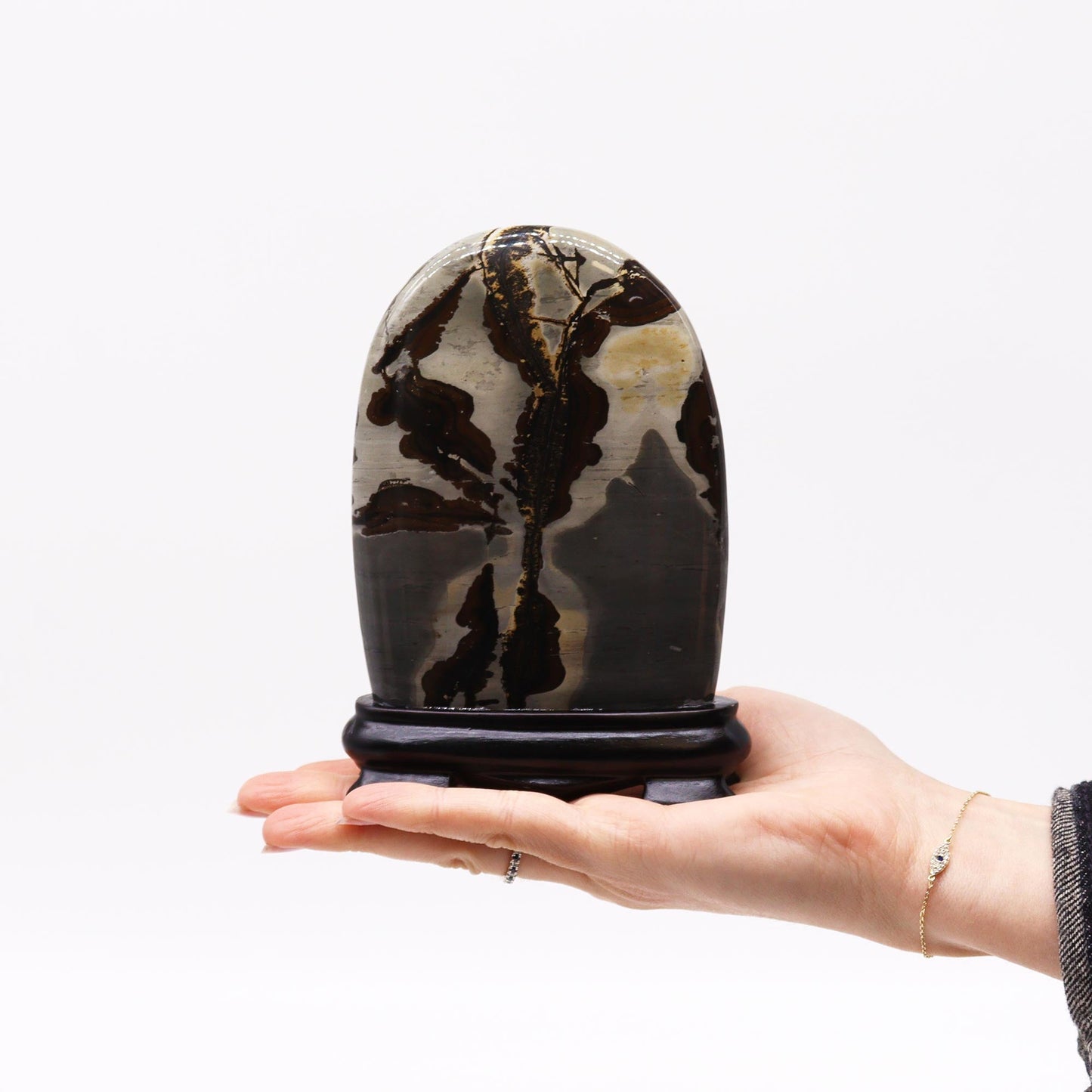 Ancient Natural Stone Guohua Picture - Arch product packaging on clean background from Quintessential Holistic Health Ltd