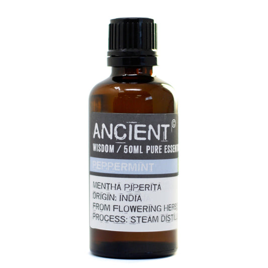 50ml Professional Essential Oil - Peppermint product packaging on clean background from Quintessential Holistic Health Ltd