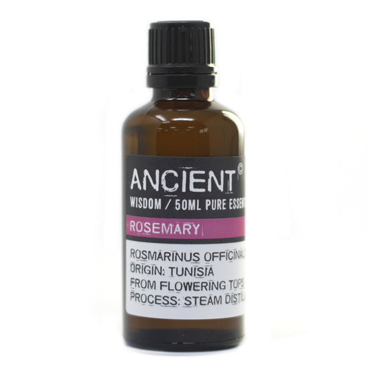 50ml Professional Essential Oil - Rosemary product packaging on clean background from Quintessential Holistic Health Ltd