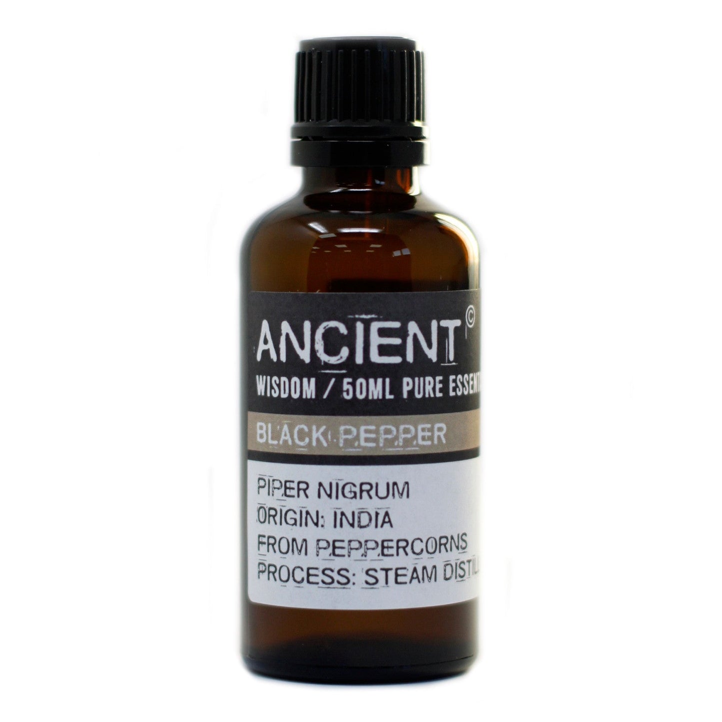 50ml Professional Essential Oil - Black Pepper product packaging on clean background from Quintessential Holistic Health Ltd