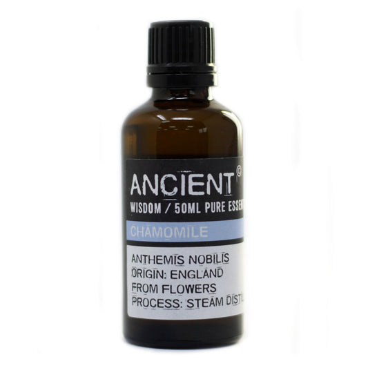 50ml Professional Essential Oil - Roman Chamomile product packaging on clean background from Quintessential Holistic Health Ltd